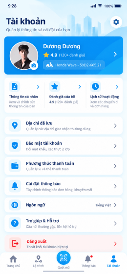 App vận chuyển